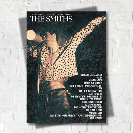 The Smiths - GMEX Festival, Manchester 1986 Setlist Print