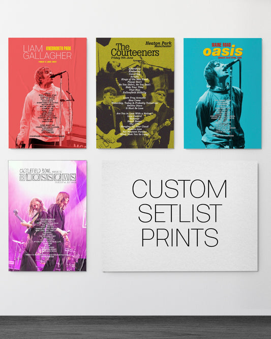 Custom Gig Setlist Print
