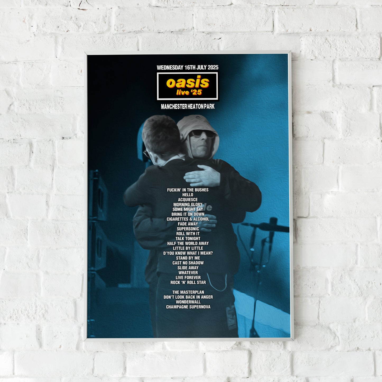 Oasis Live '25 | Wednesday 16th July | Manchester Heaton Park Setlist Print