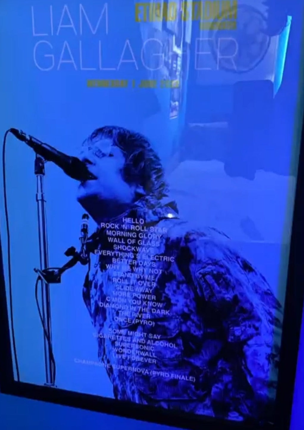 Custom Gig Setlist Print
