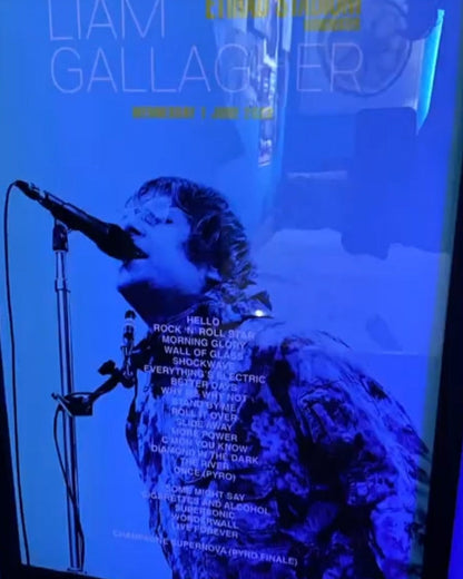 Custom Gig Setlist Print