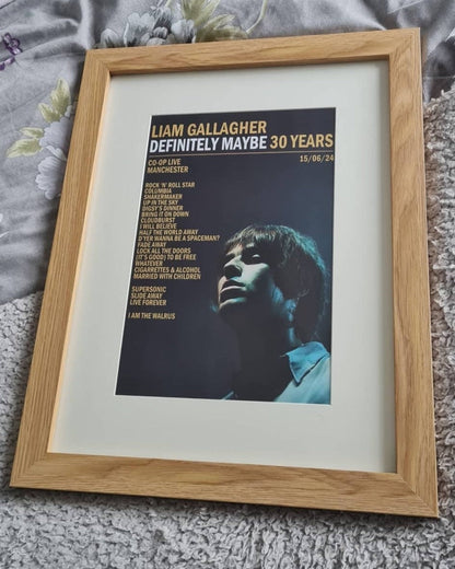 Custom Gig Setlist Print