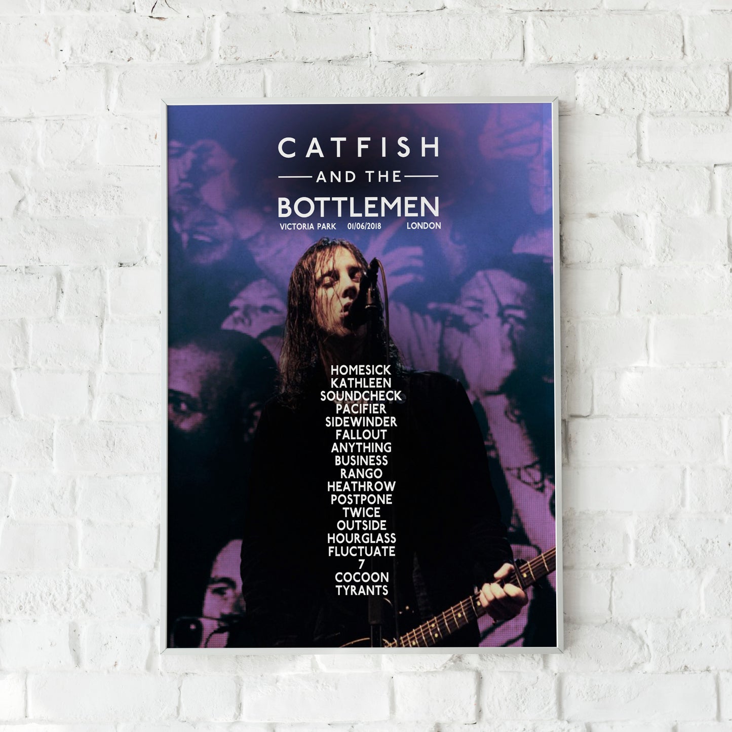 Catfish and the Bottlemen London Victoria Park Setlist Print
