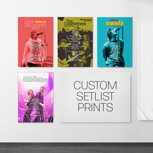 Custom Gig Setlist Print