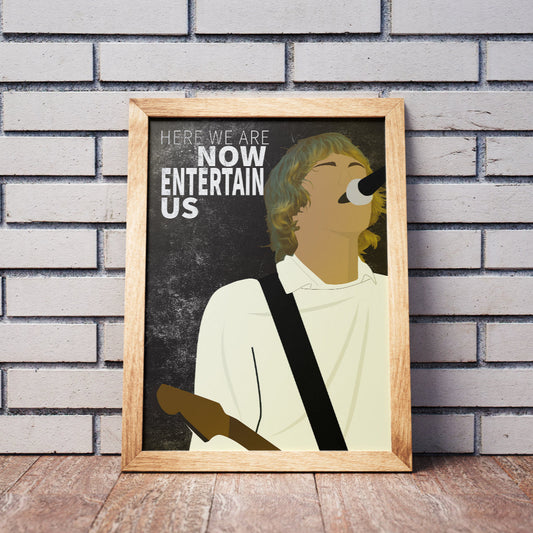 Nirvana Kurt Cobain Lyric Print