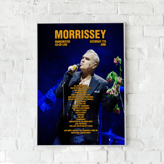 Morrissey Manchester Co-op Live Setlist Print