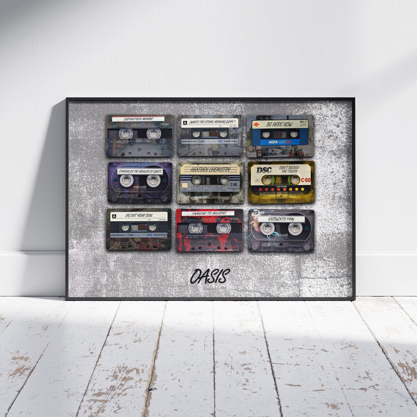 Oasis inspired Cassette Art Print
