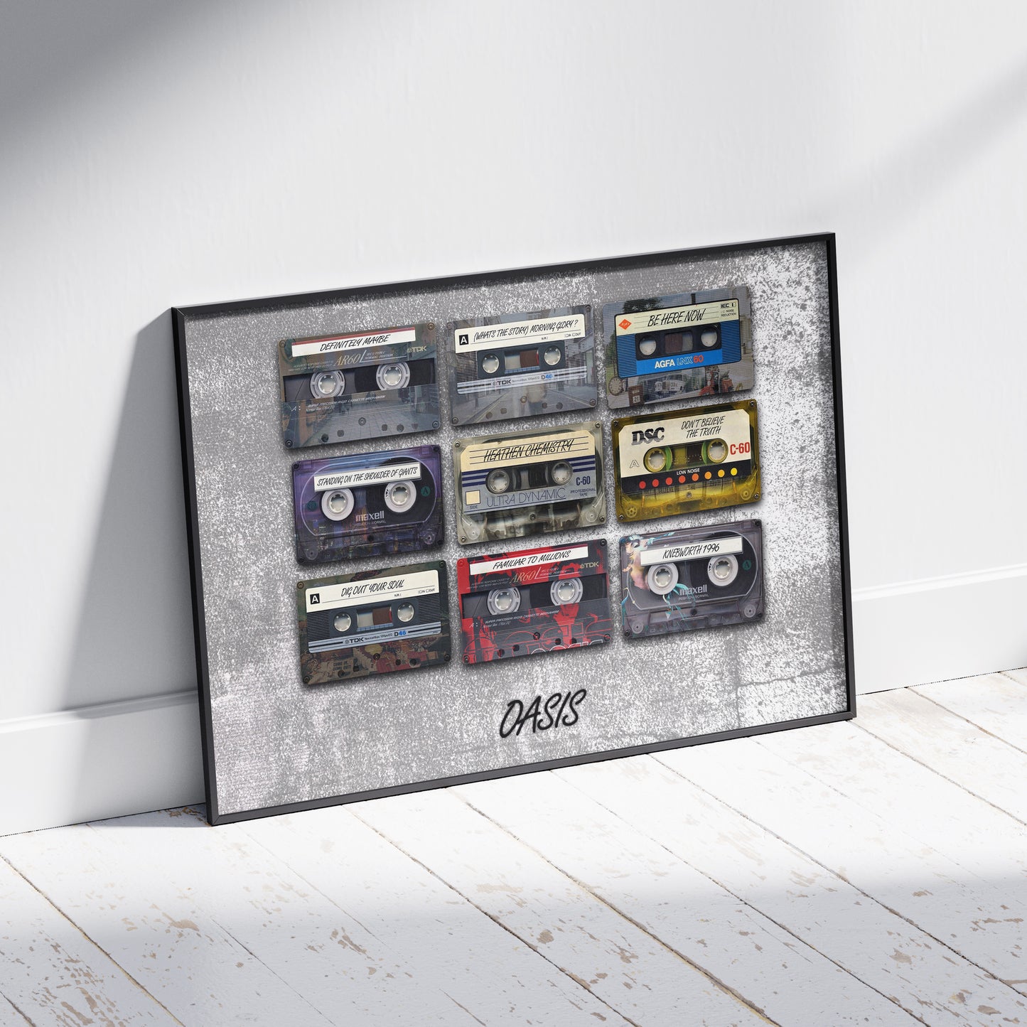 Oasis inspired Cassette Art Print